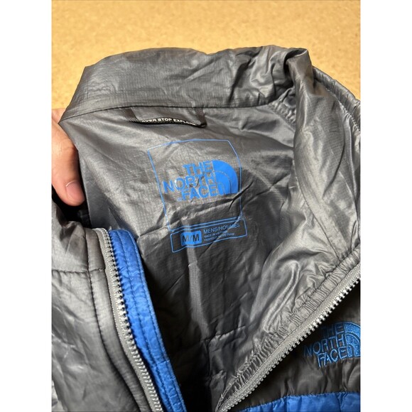 The North Face Men's Thermoball PrimaLoft Nano Puffer Jacket Gray/Blue Medium G1 - Picture 3 of 8
